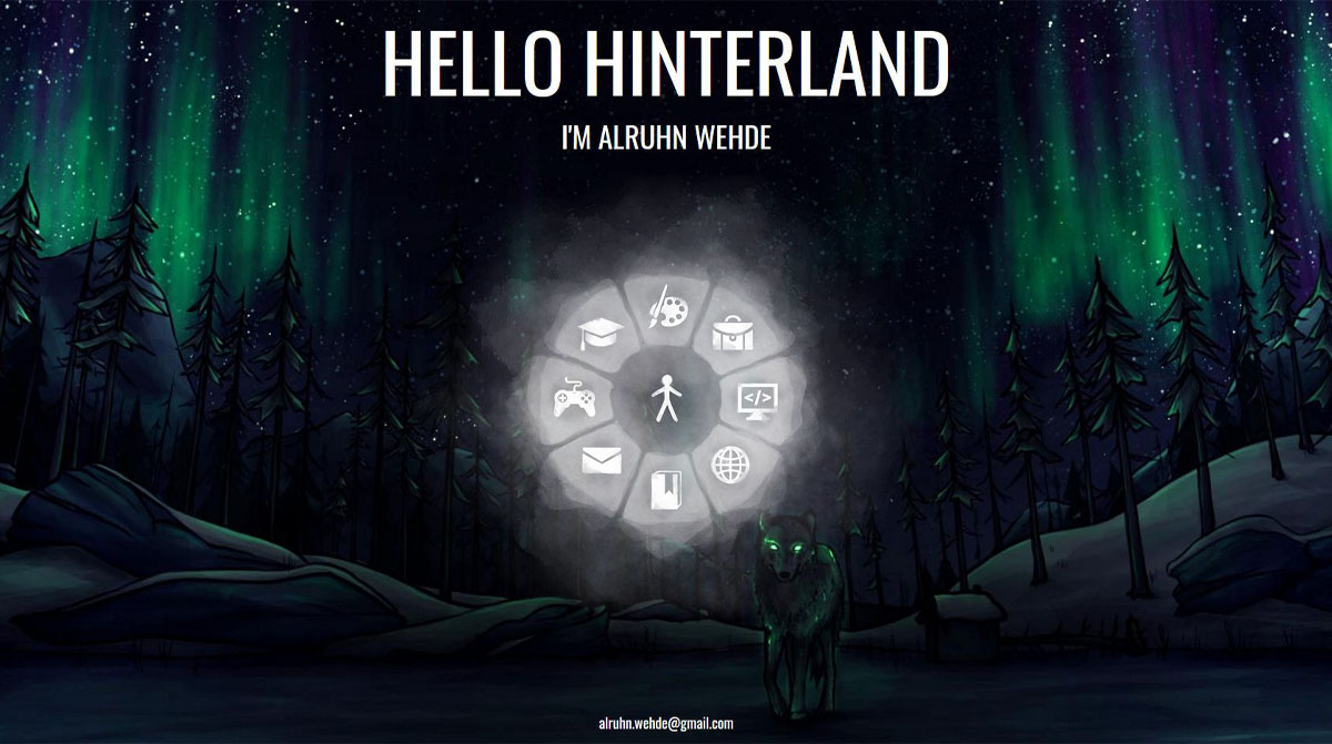 Hinterland page screenshot