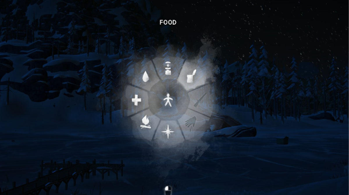 Screenshot of the menu in the long dark